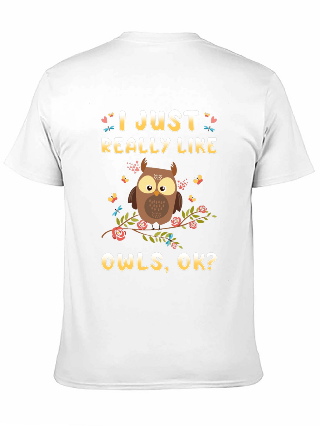 I Just Really Like Owls T-Shirt - Black
