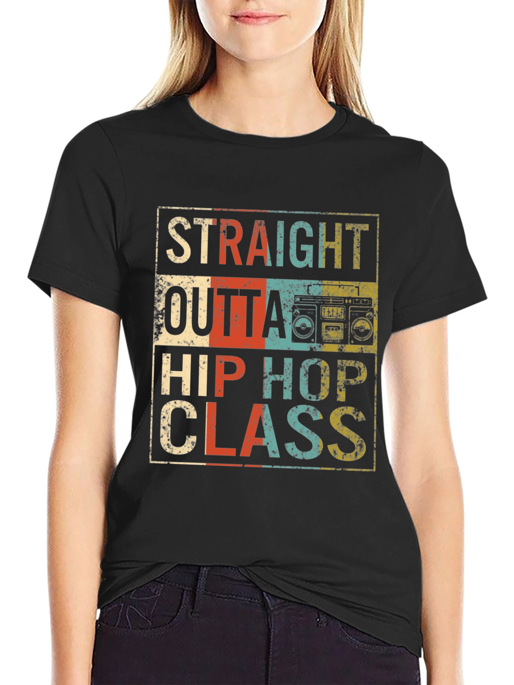 Straight Outta Hip Hop Class Retro T-Shirt