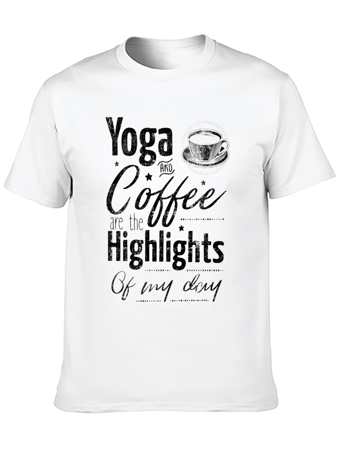 Yoga & Coffee T-Shirt - Daily Highlights Tee