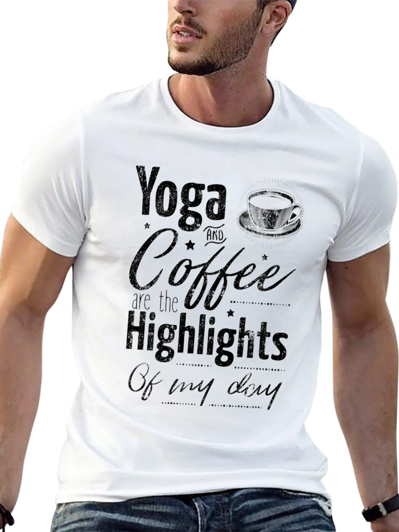 Yoga & Coffee T-Shirt - Daily Highlights Tee