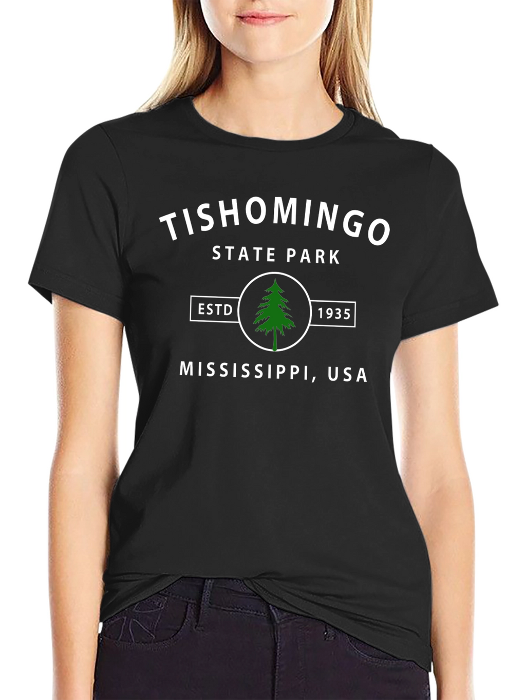 Tishomingo State Park Black Graphic T-Shirt