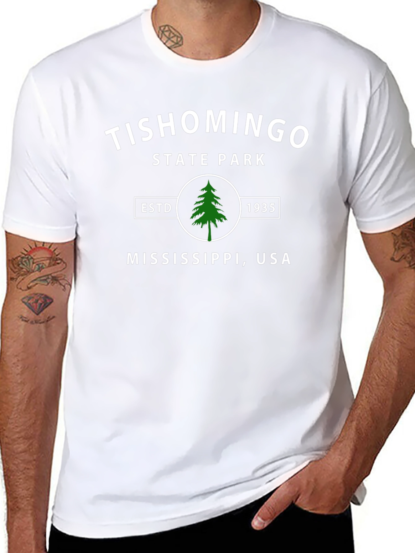 Tishomingo State Park Black Graphic T-Shirt