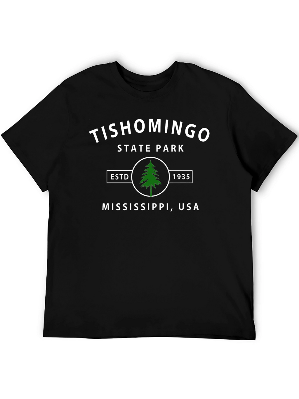 Tishomingo State Park Black Graphic T-Shirt