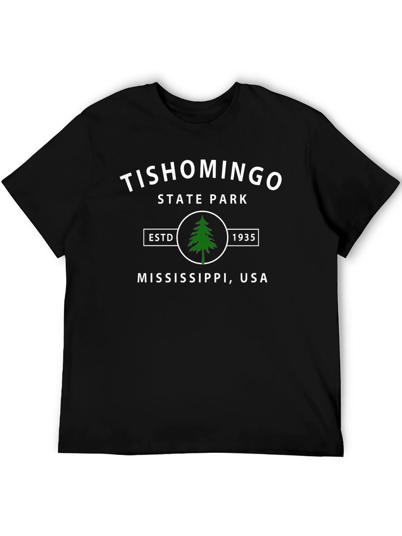 Tishomingo State Park Black Graphic T-Shirt