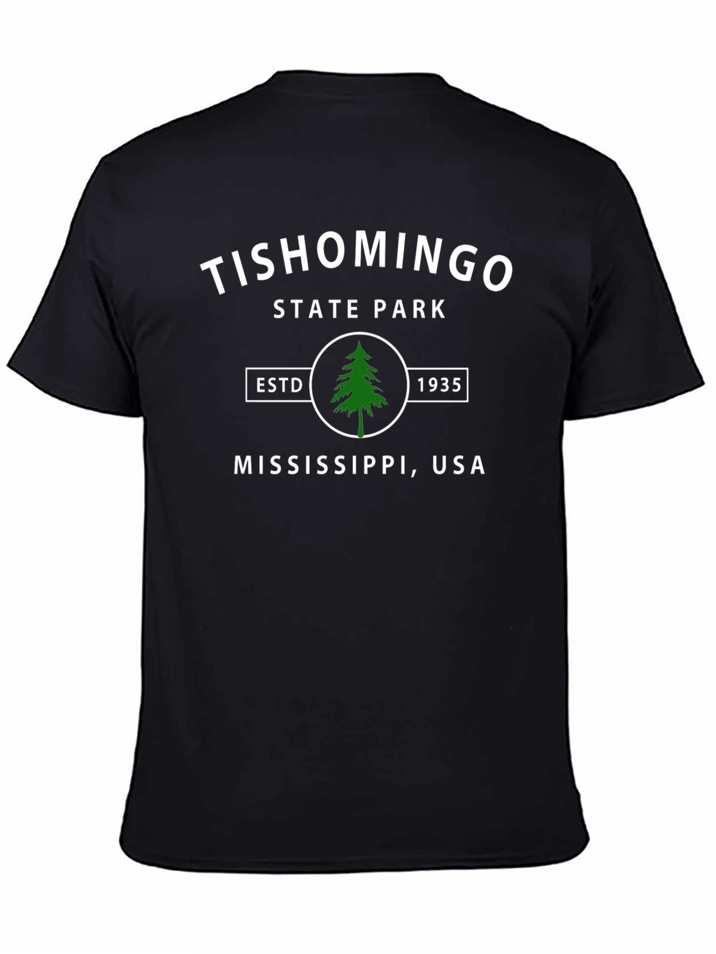 Tishomingo State Park Black Graphic T-Shirt