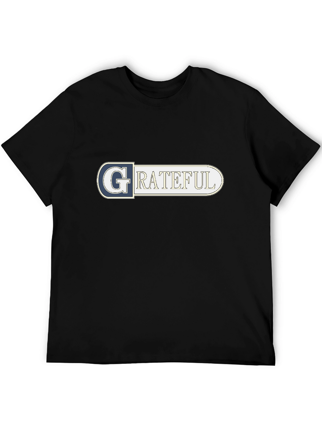 Grateful Graphic Tee - Soft Cotton Black T-Shirt