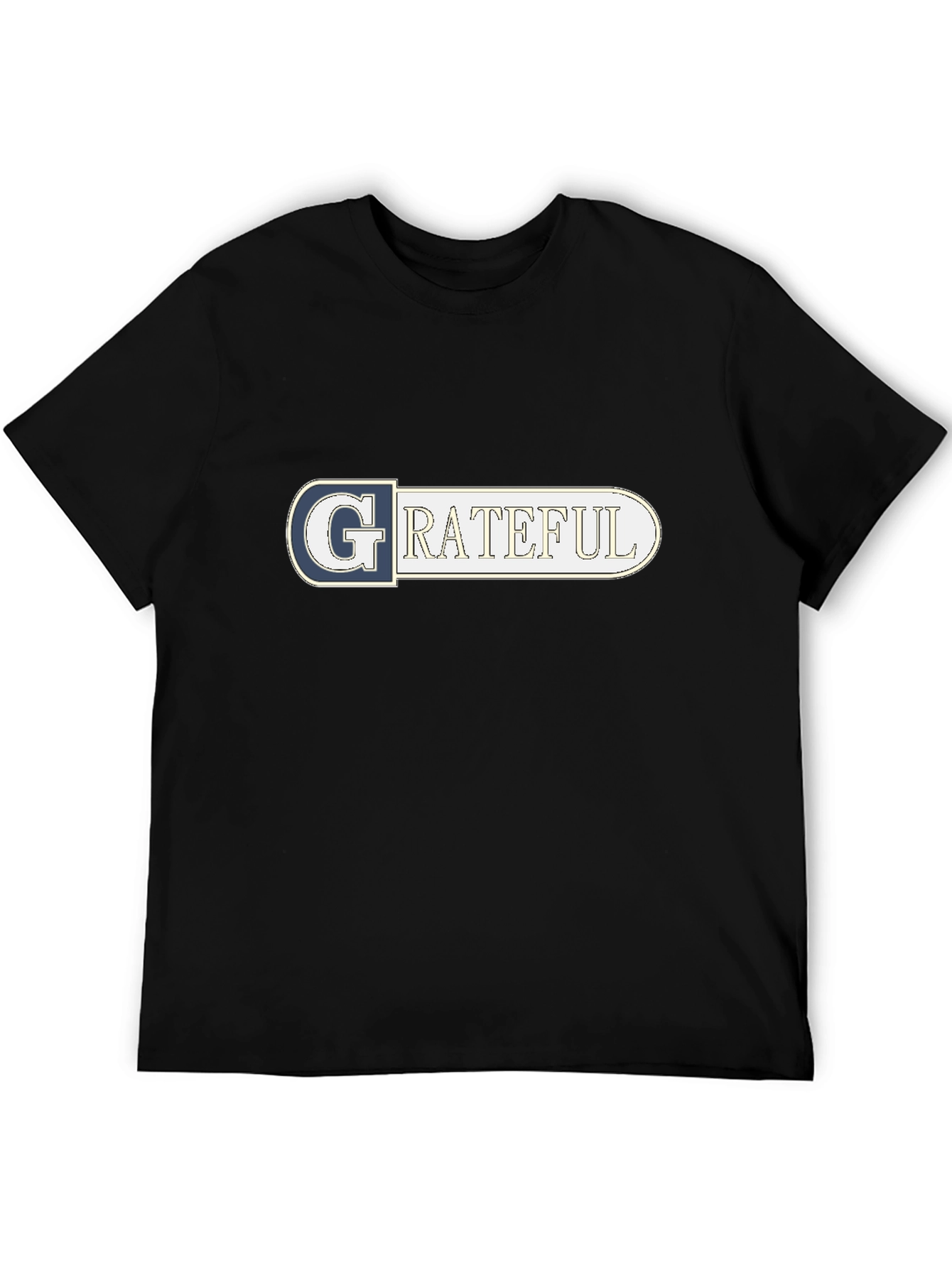 Grateful Graphic Tee - Soft Cotton Black T-Shirt
