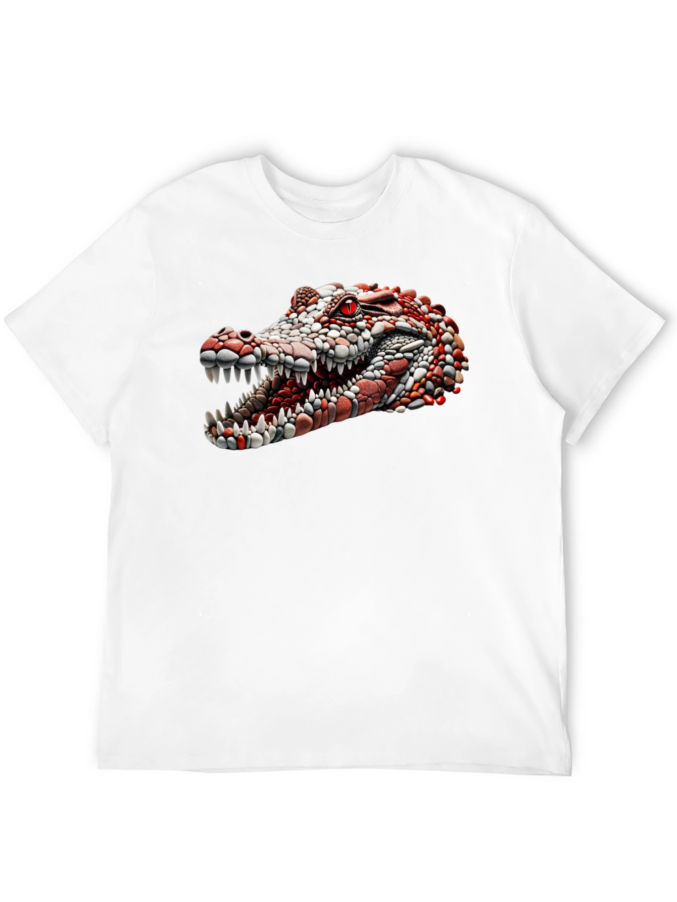 Crocodile Head Graphic Black T-Shirt