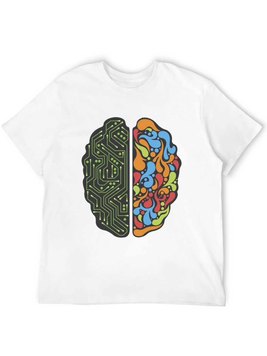 Brain Circuit T-Shirt - Logic & Creativity
