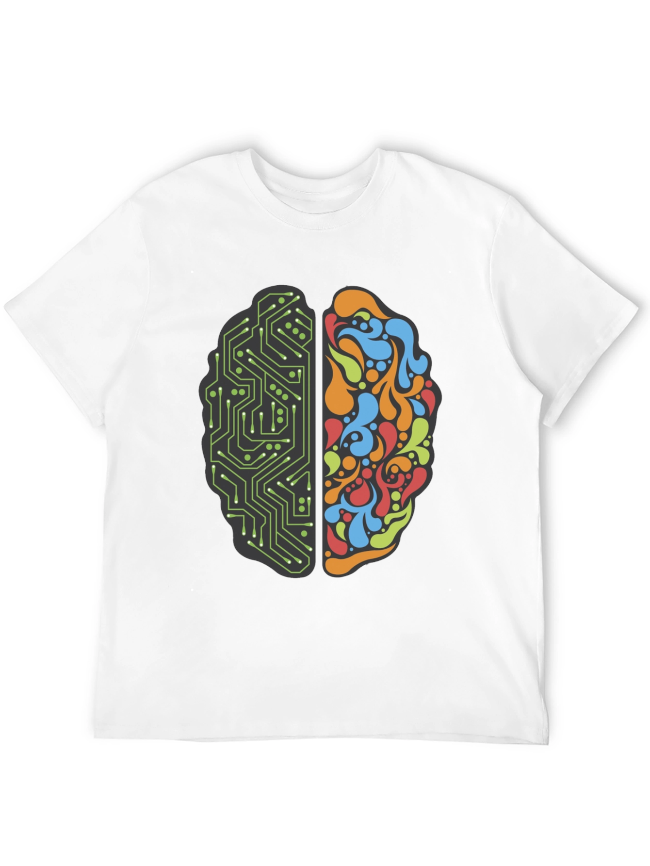 Brain Circuit T-Shirt - Logic & Creativity