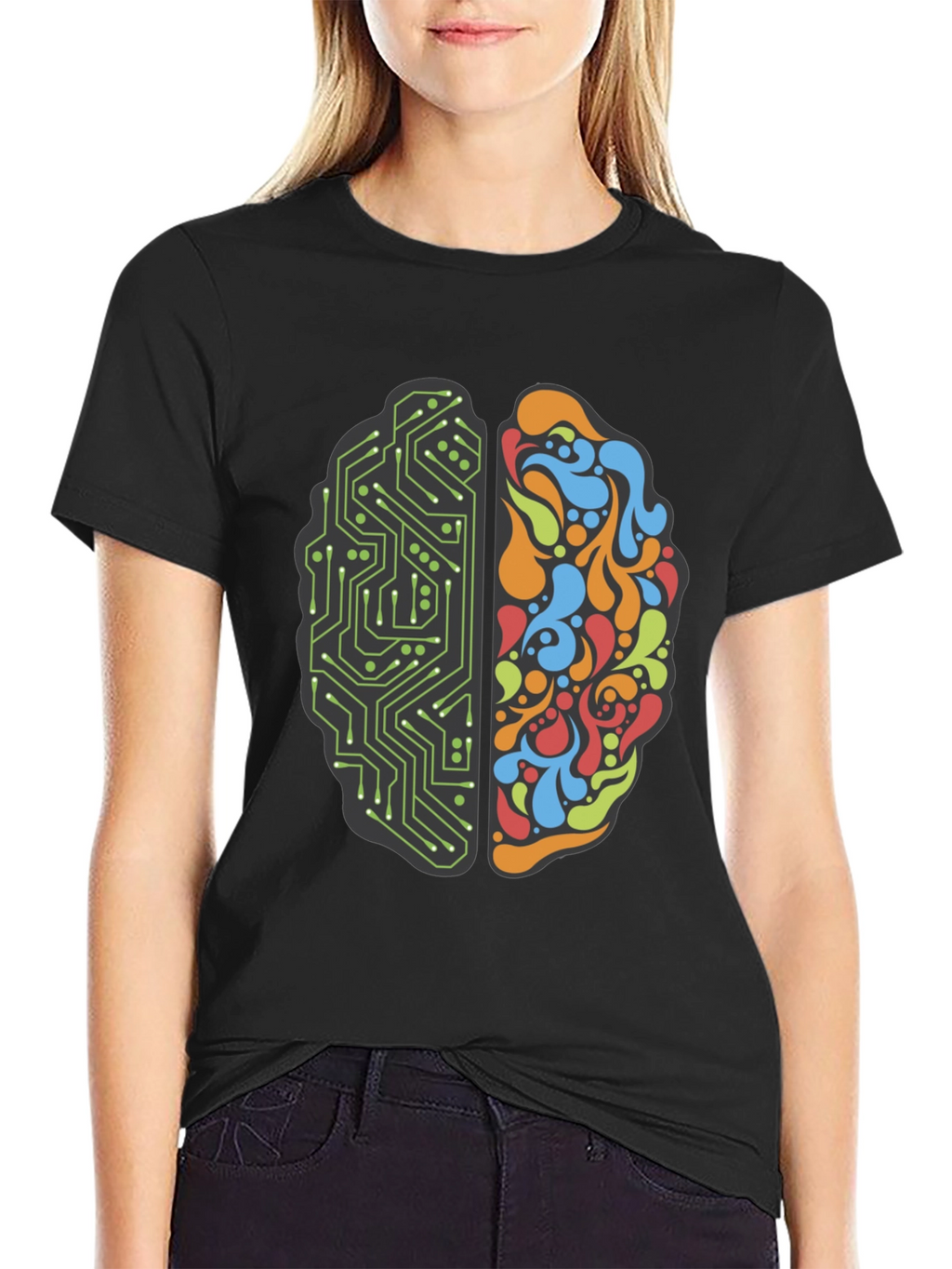 Brain Circuit T-Shirt - Logic & Creativity