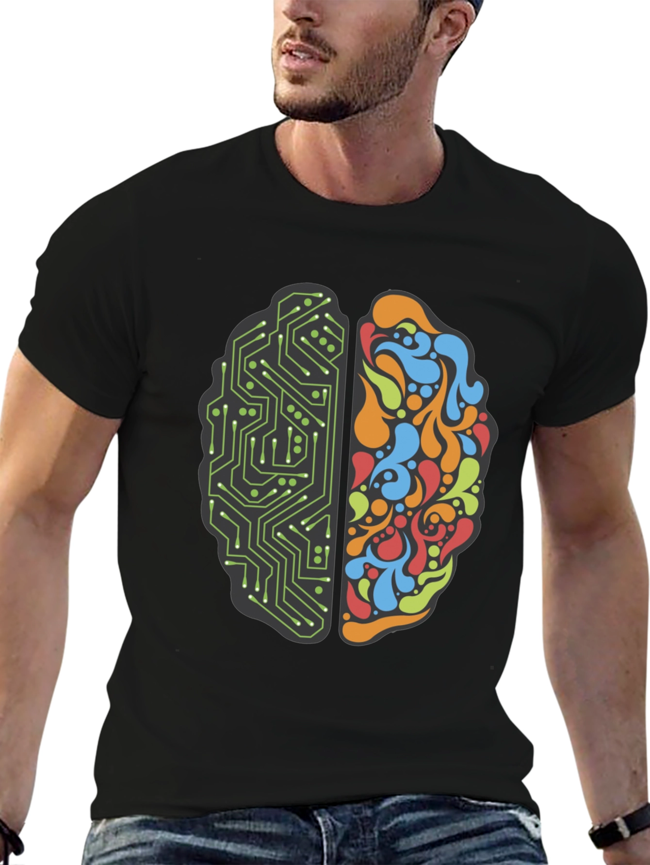 Brain Circuit T-Shirt - Logic & Creativity