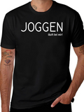 Joggen Läuft Bei Mir! Black Graphic T-Shirt