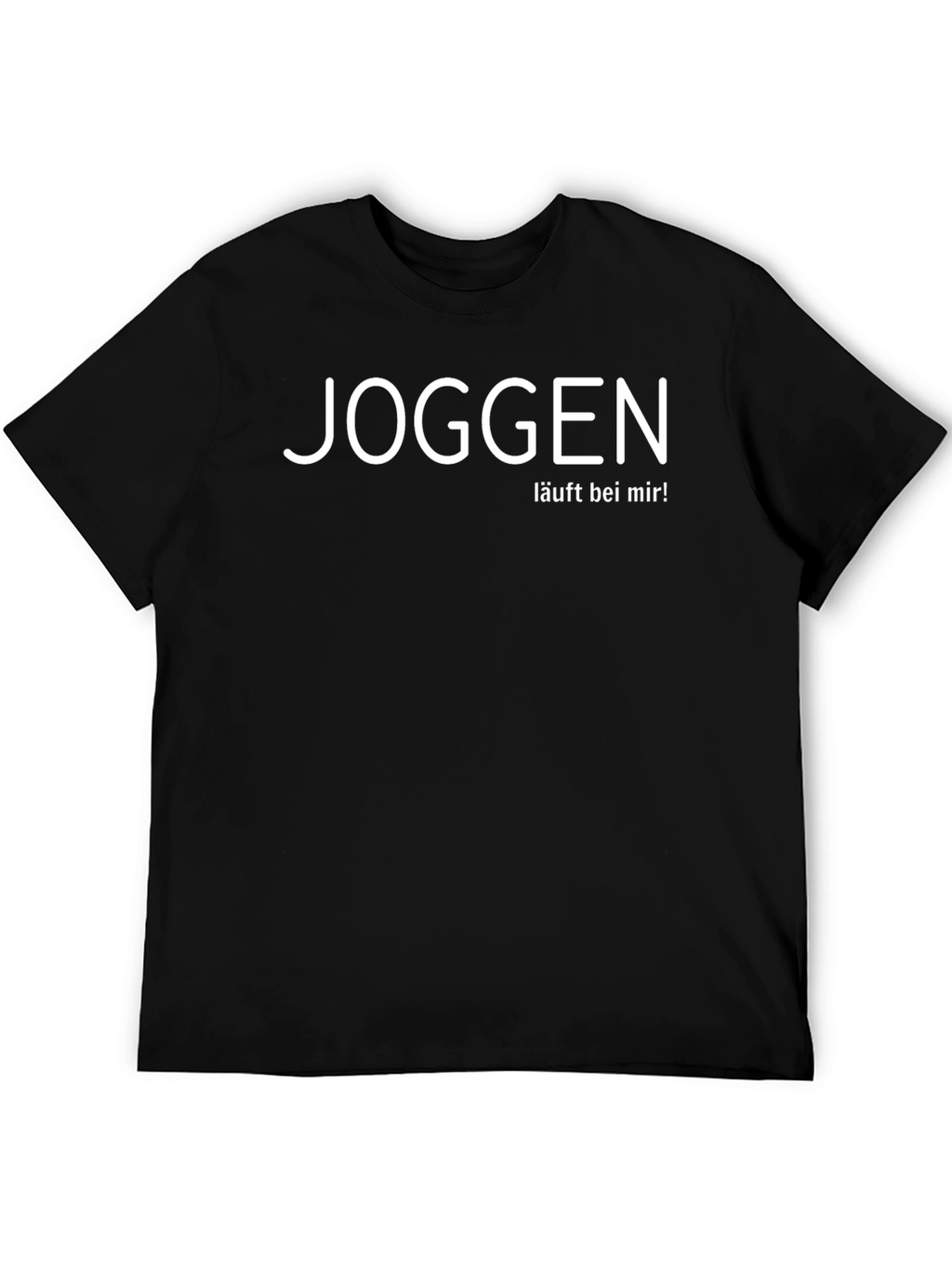 Joggen Läuft Bei Mir! Black Graphic T-Shirt