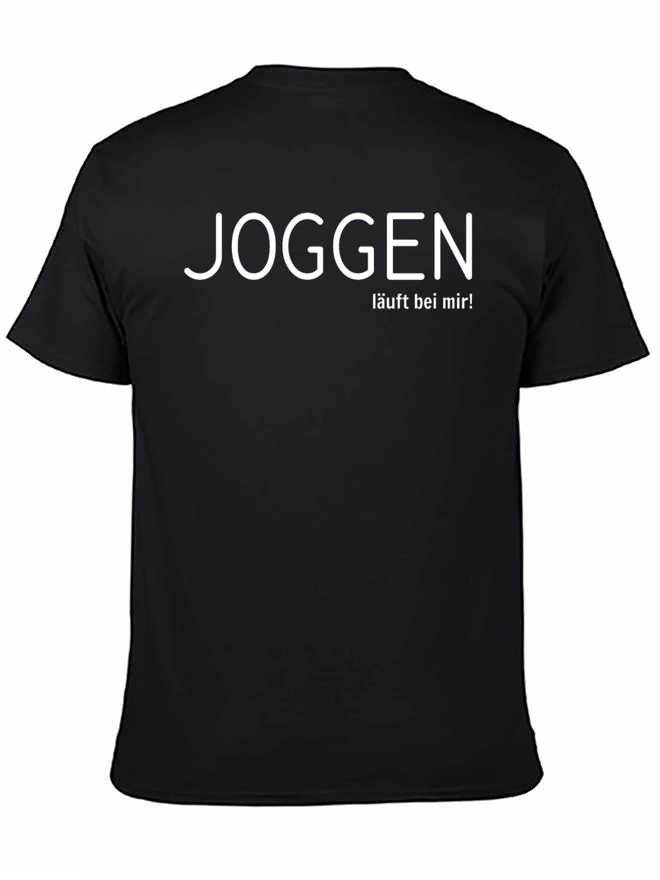 Joggen Läuft Bei Mir! Black Graphic T-Shirt