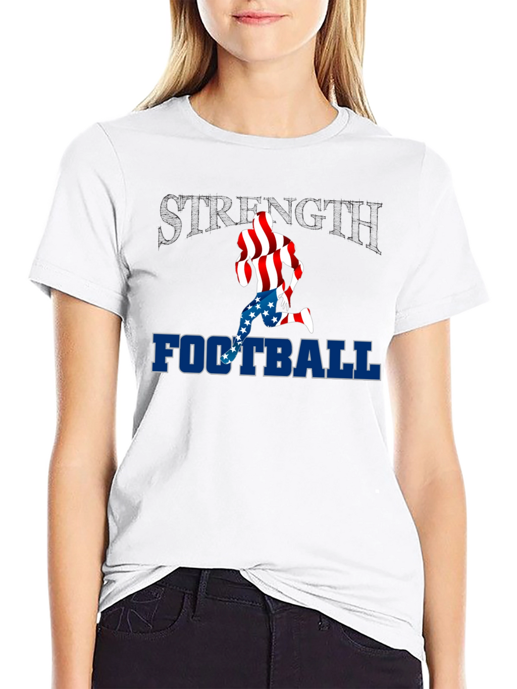 Strength Football Patriotic T-Shirt