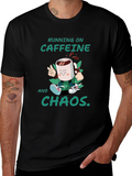 Caffeine & Chaos T-Shirt - Funny Graphic Tee