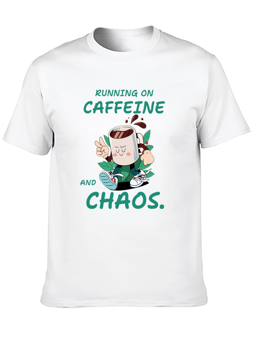 Caffeine & Chaos T-Shirt - Funny Graphic Tee