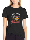 Just A Girl Who Loves Cheetahs T-Shirt
