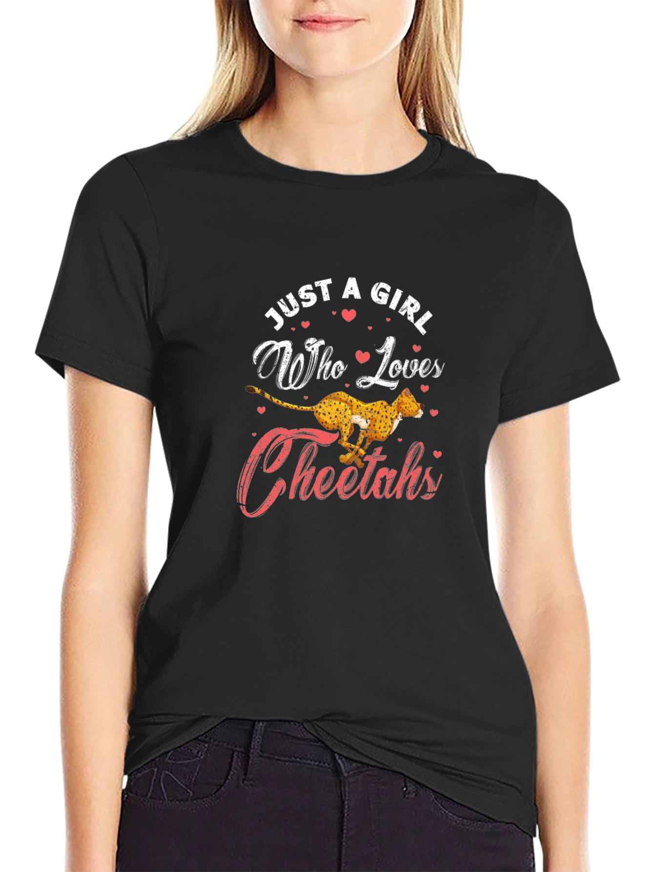 Just A Girl Who Loves Cheetahs T-Shirt