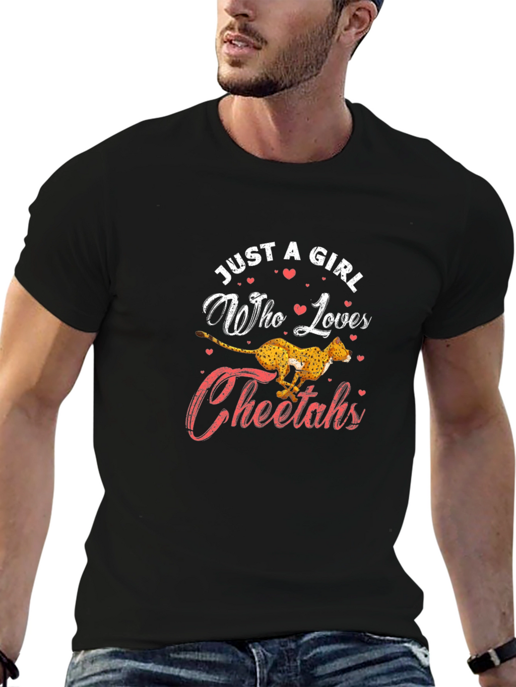Just A Girl Who Loves Cheetahs T-Shirt