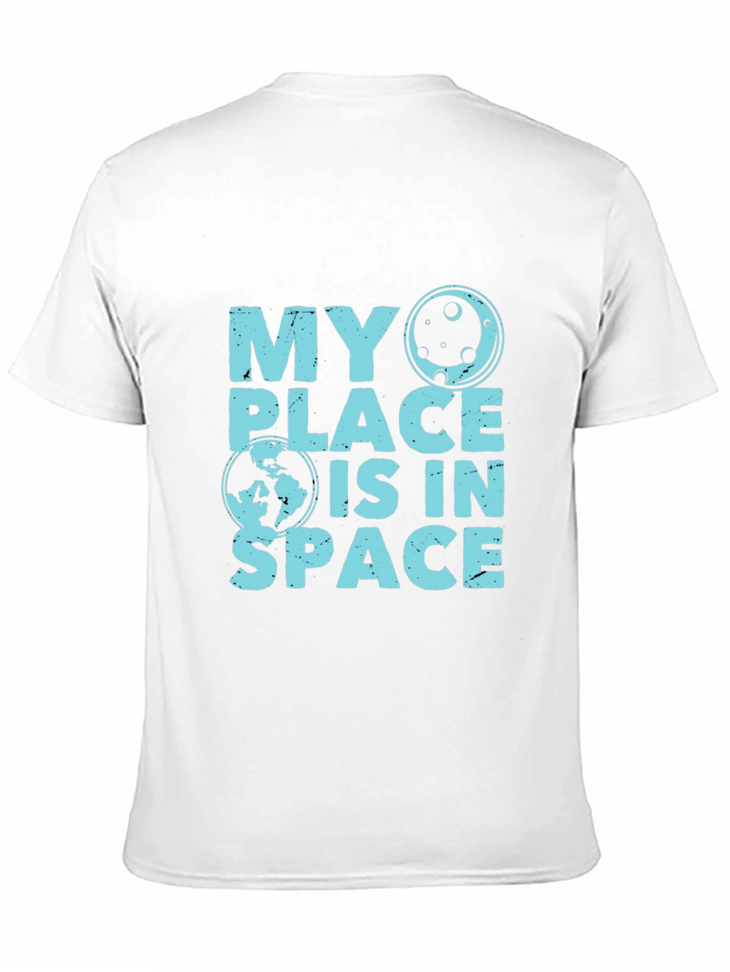 My Place Is In Space Black T-Shirt