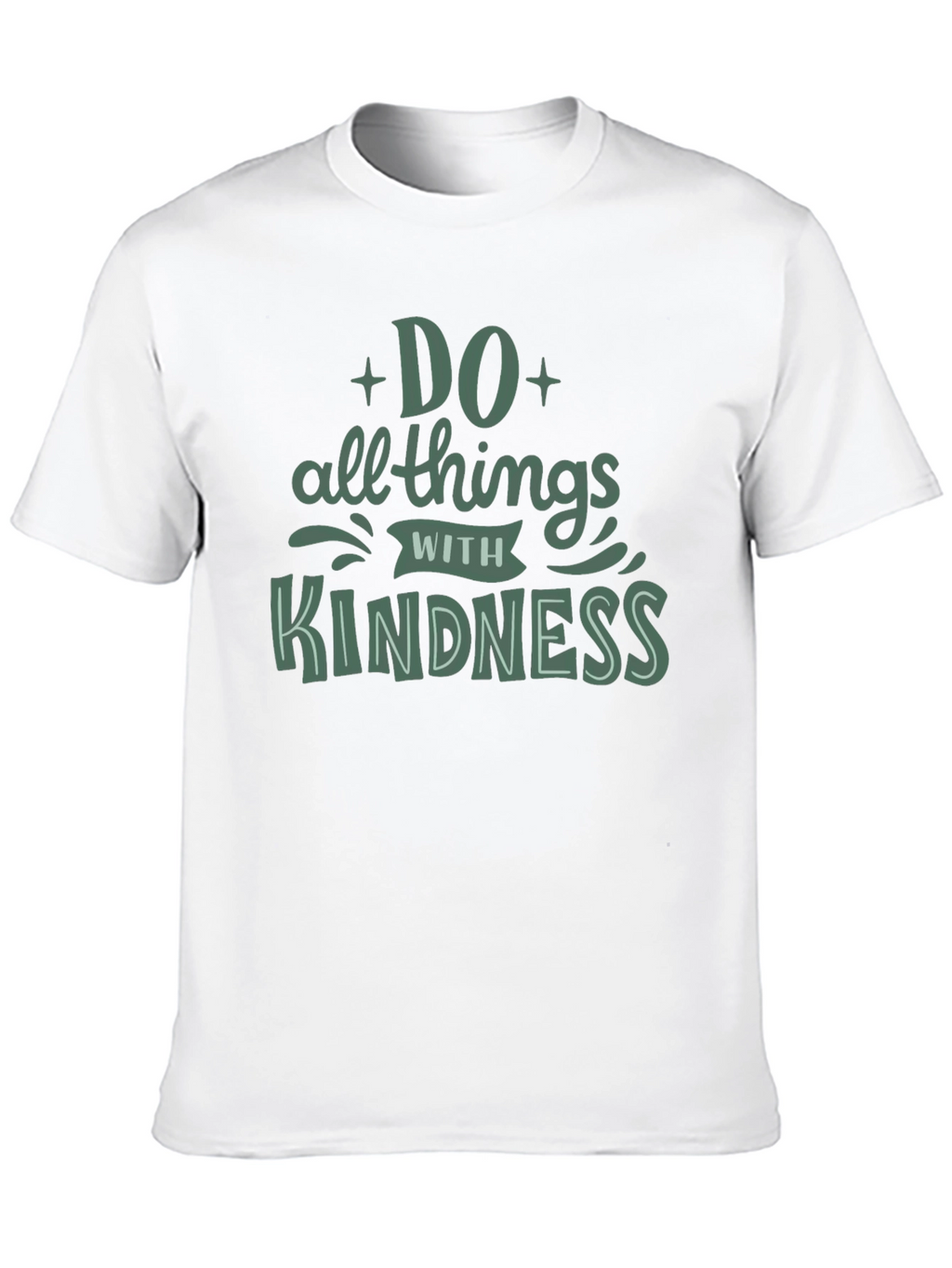 Do All Things With Kindness Black Graphic Tee