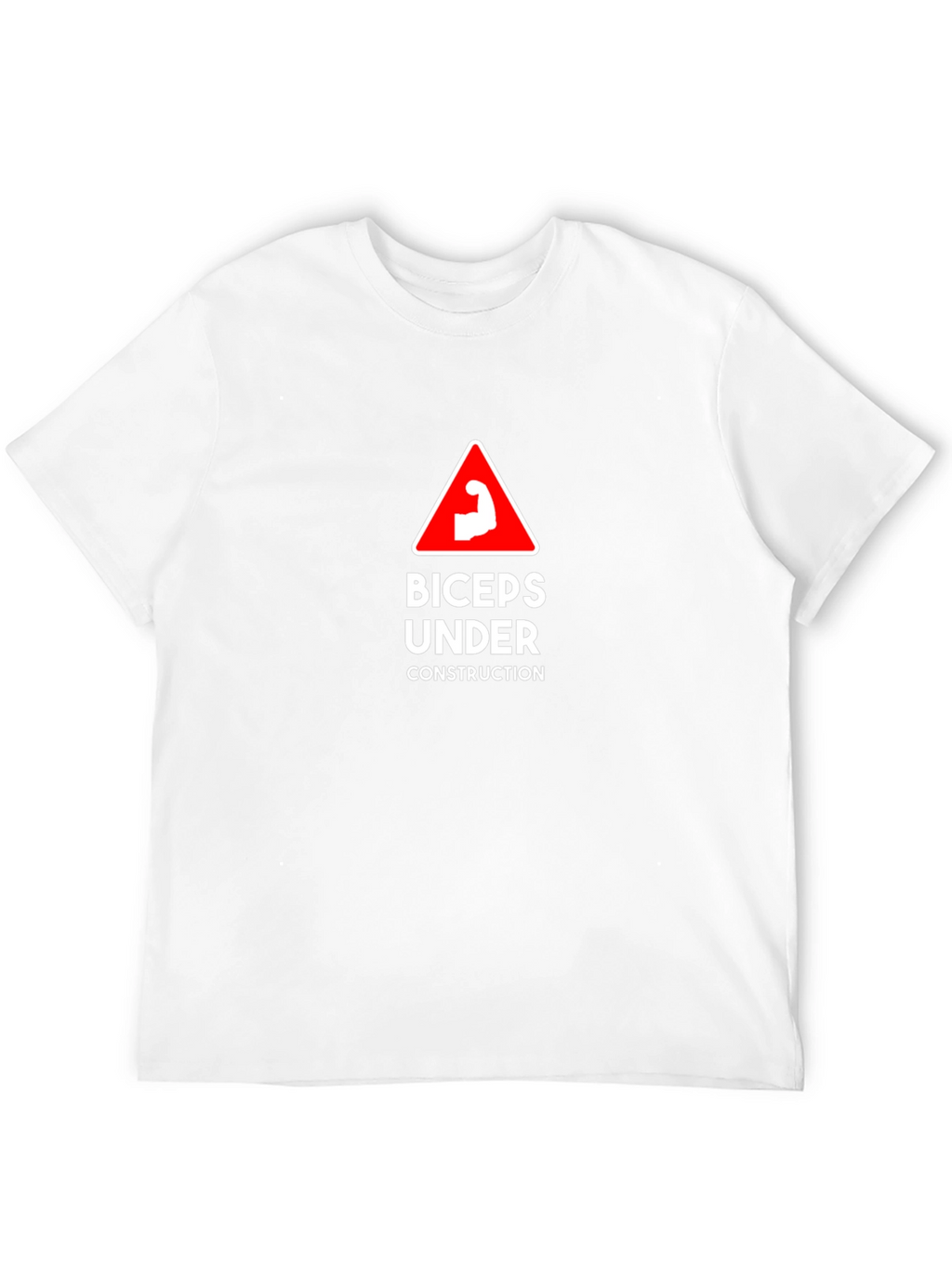 Biceps Under Construction Graphic Tee - Black