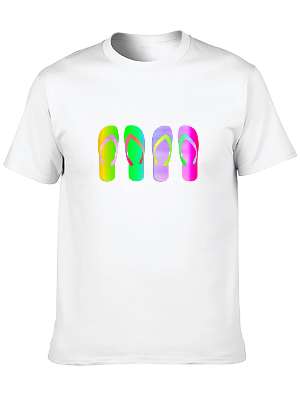 Flip Flop Graphic Tee - Mens Casual Black T-Shirt
