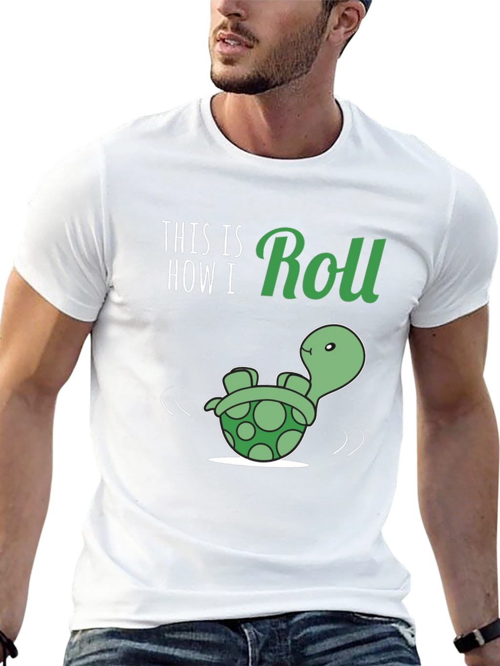 This is How I Roll Turtle Graphic T-Shirt