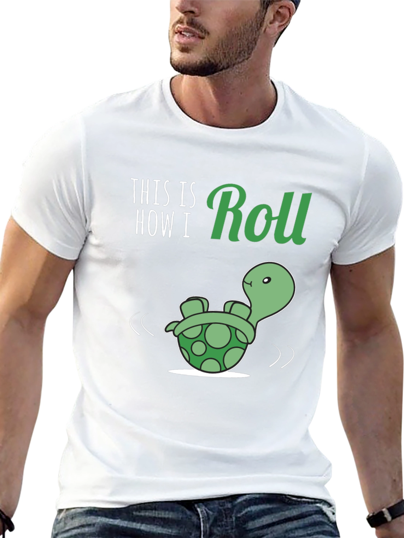 This is How I Roll Turtle Graphic T-Shirt