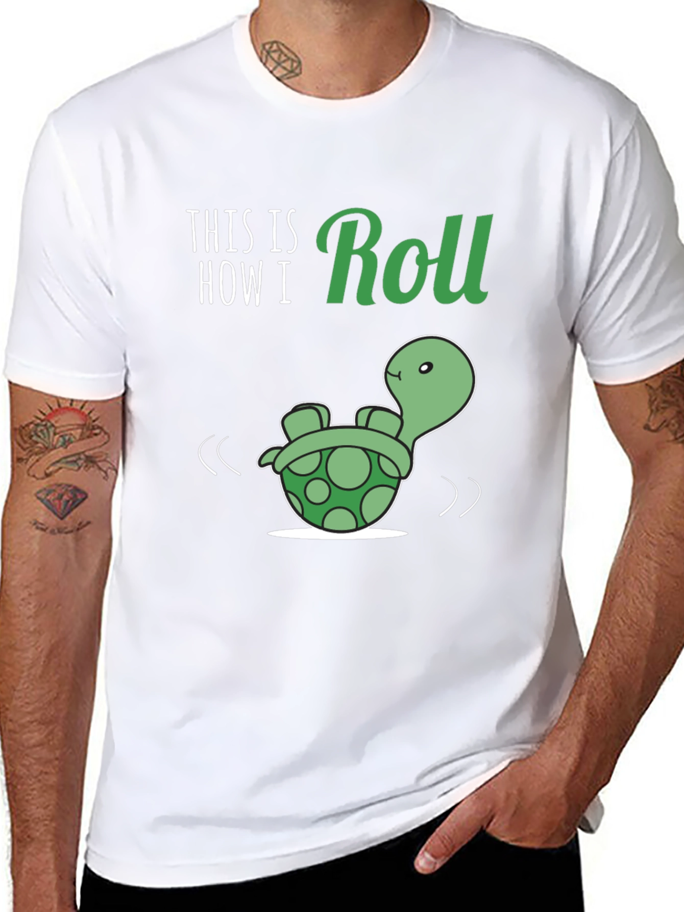 This is How I Roll Turtle Graphic T-Shirt