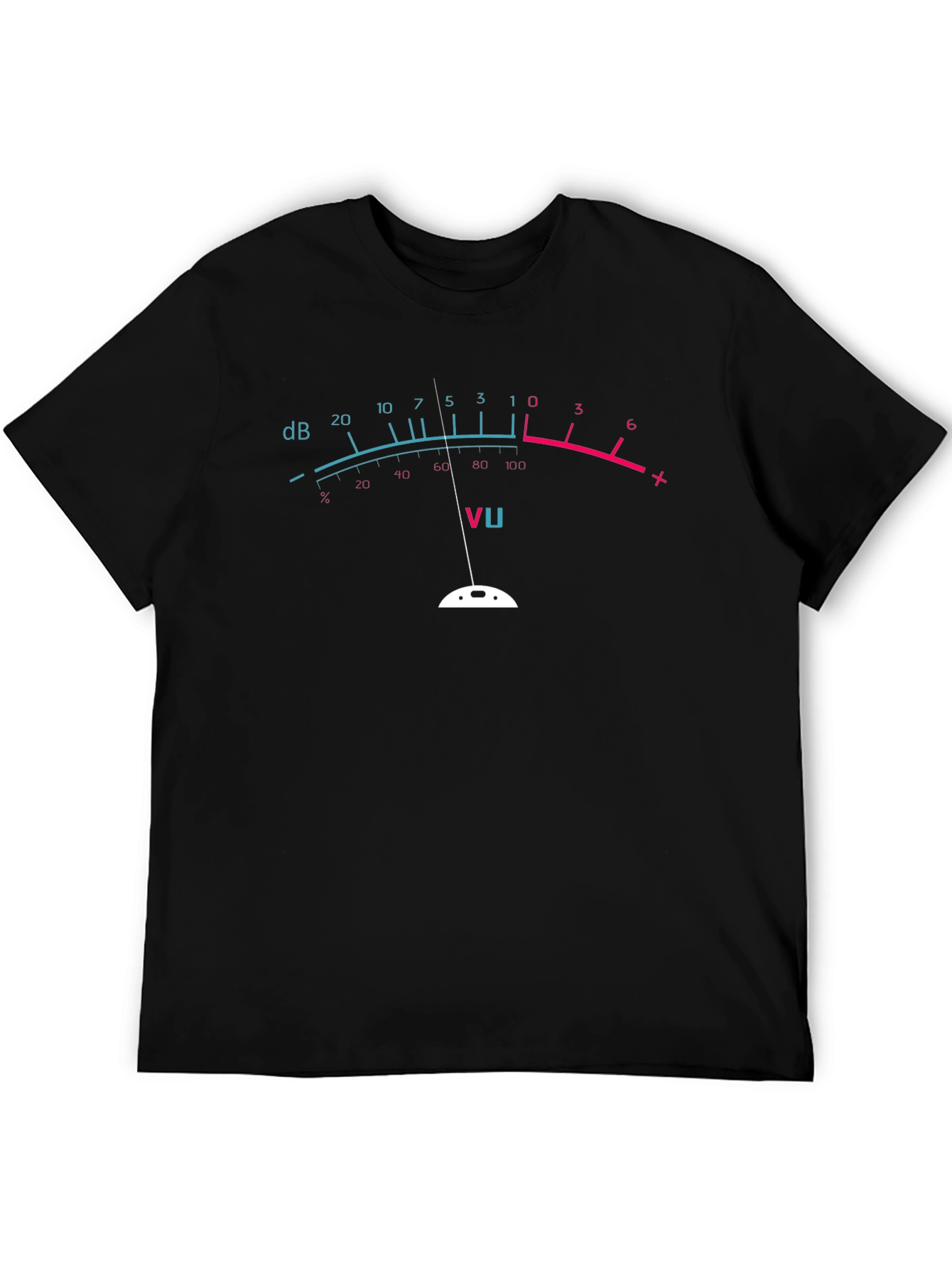 VU Meter Graphic Tee - Musicians Novelty T-Shirt