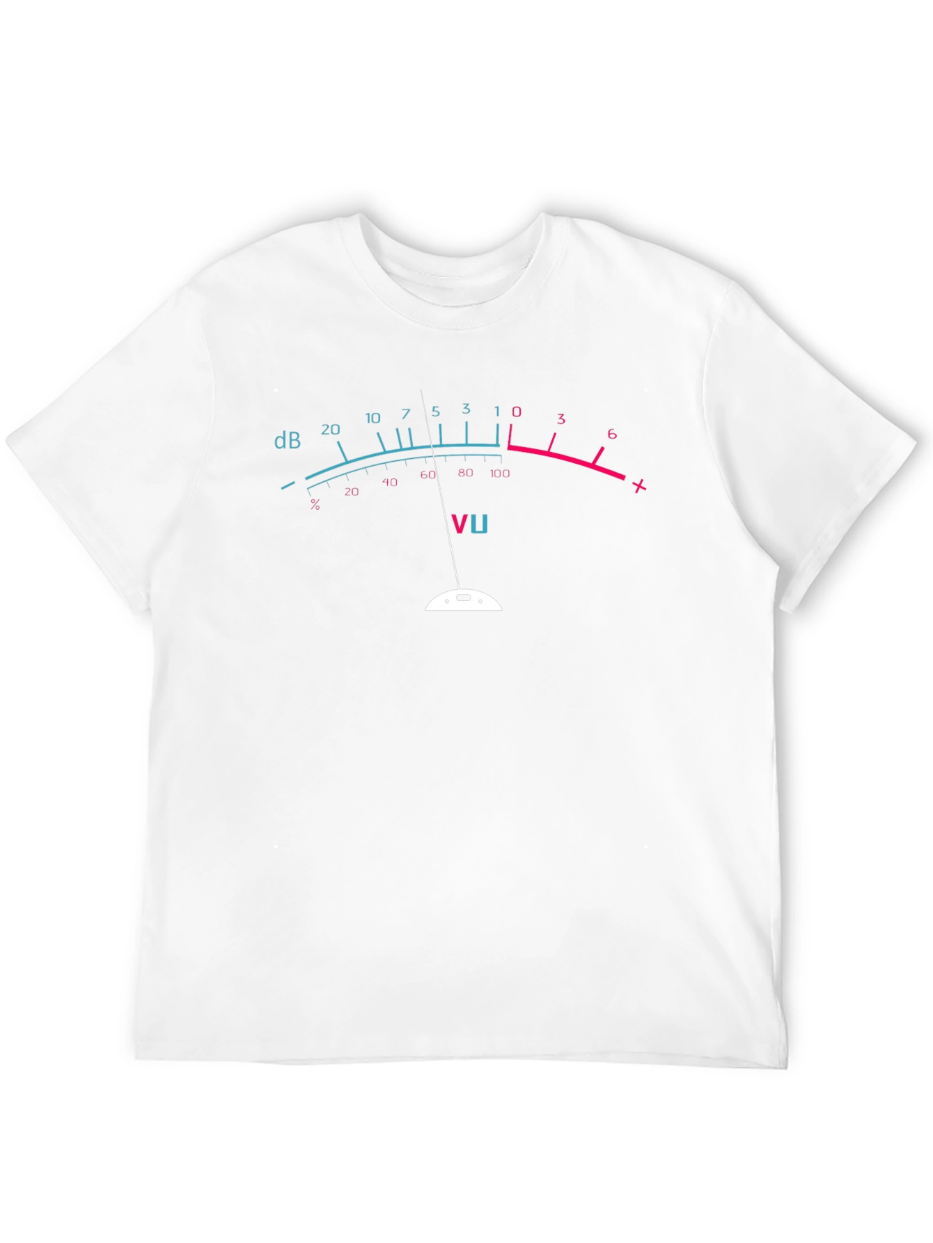 VU Meter Graphic Tee - Musicians Novelty T-Shirt