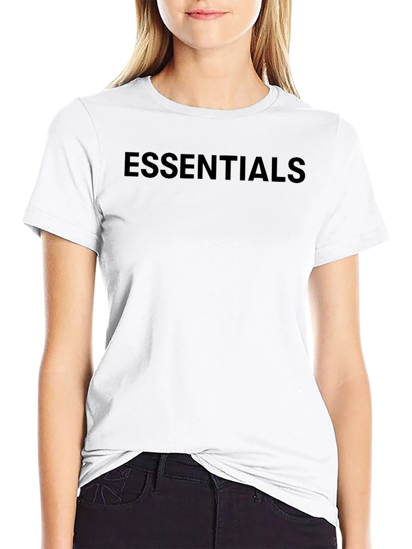 Essentials Black Crew Neck T-Shirt