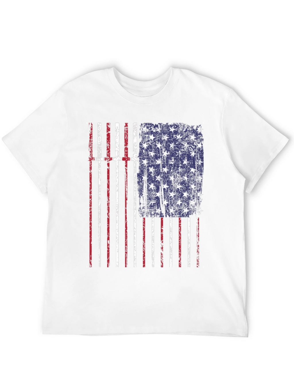 American Flag Distressed T-Shirt