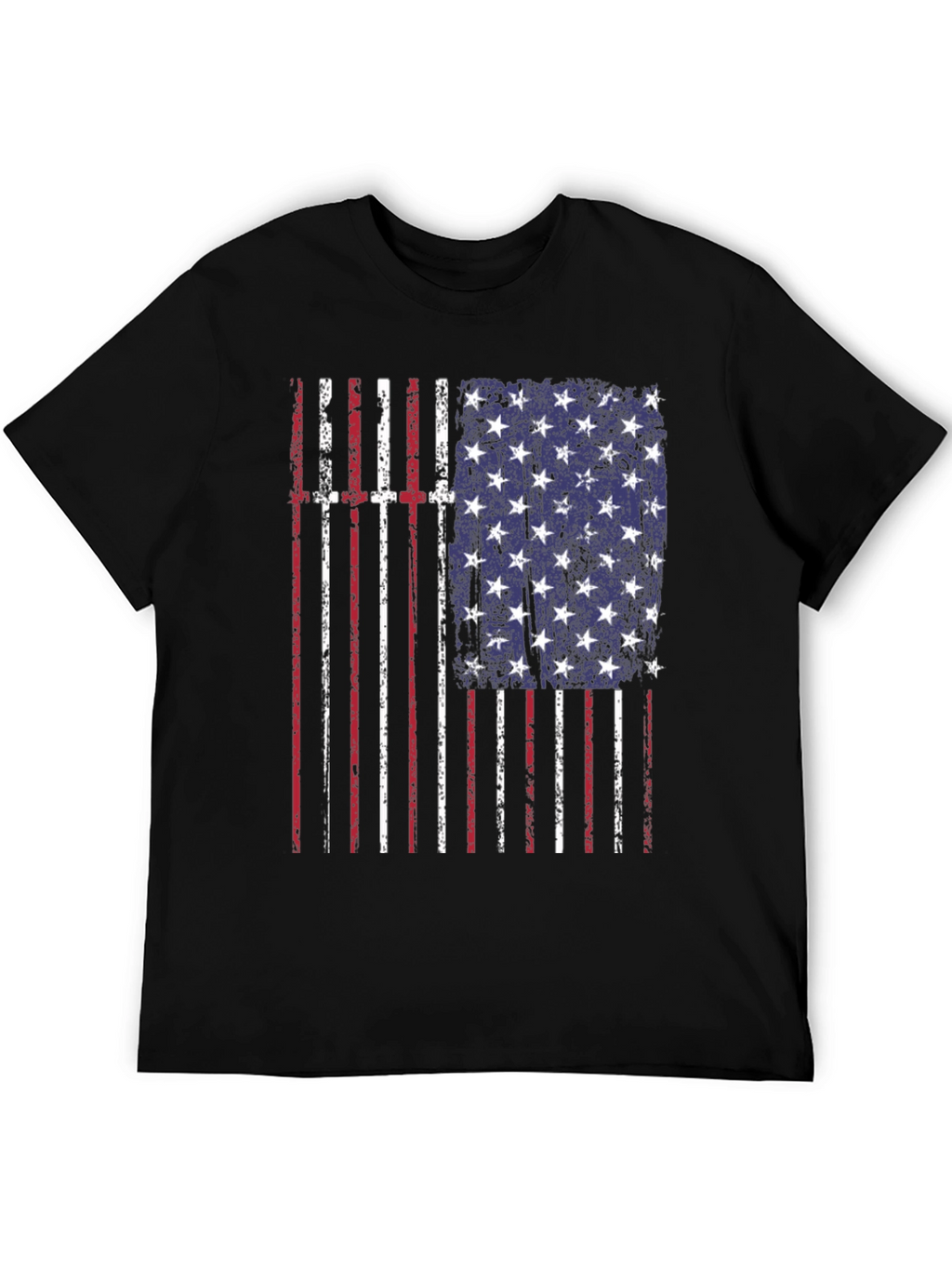 American Flag Distressed T-Shirt