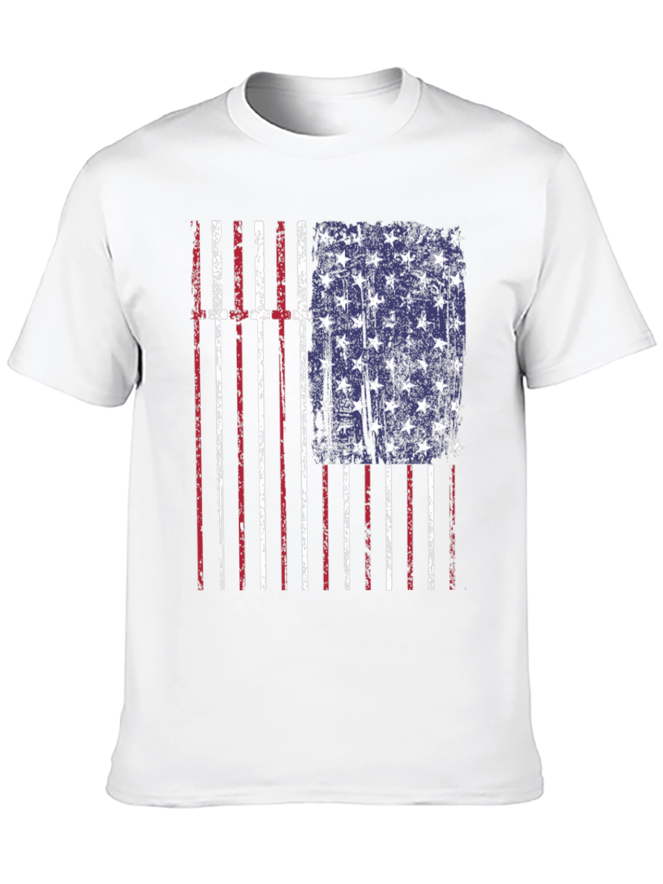American Flag Distressed T-Shirt