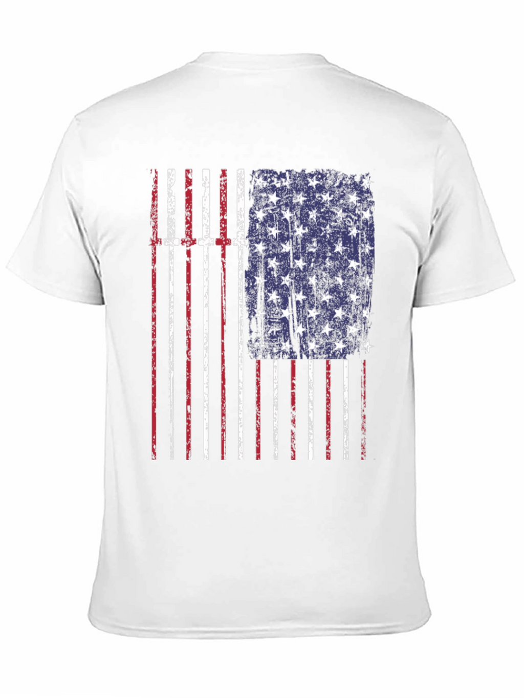 American Flag Distressed T-Shirt