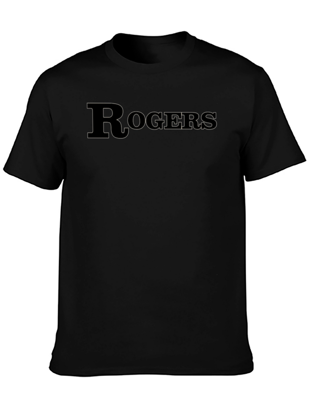Rogers Black Graphic Tee - Classic Style