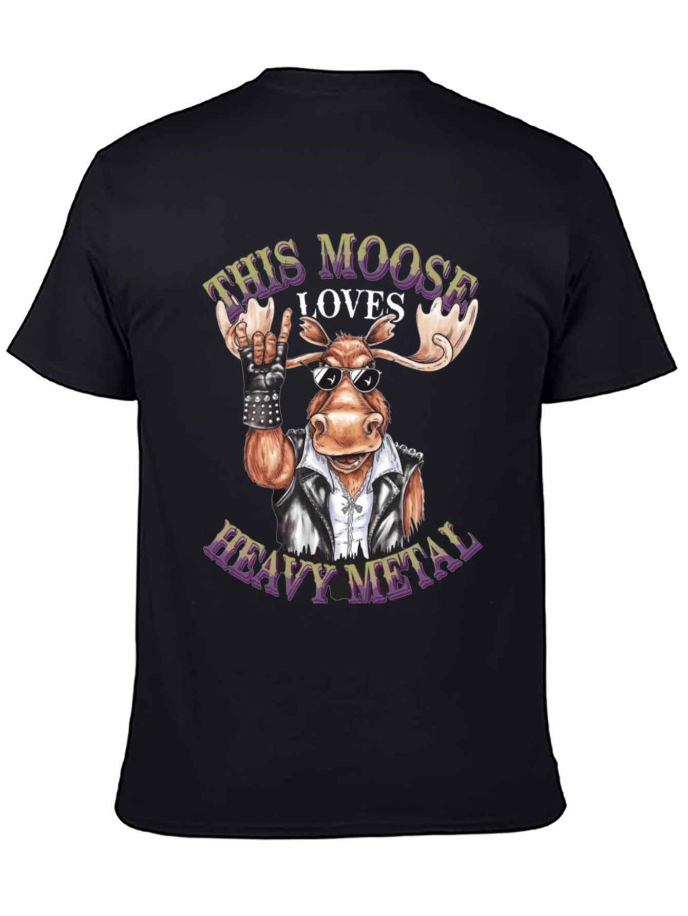 Heavy Metal Moose Graphic Tee - Rock On!