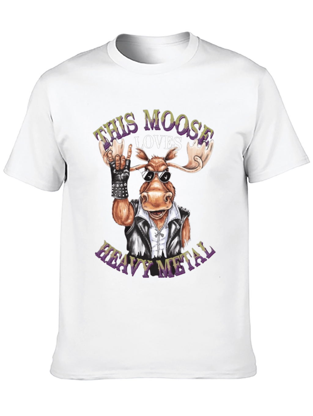 Heavy Metal Moose Graphic Tee - Rock On!