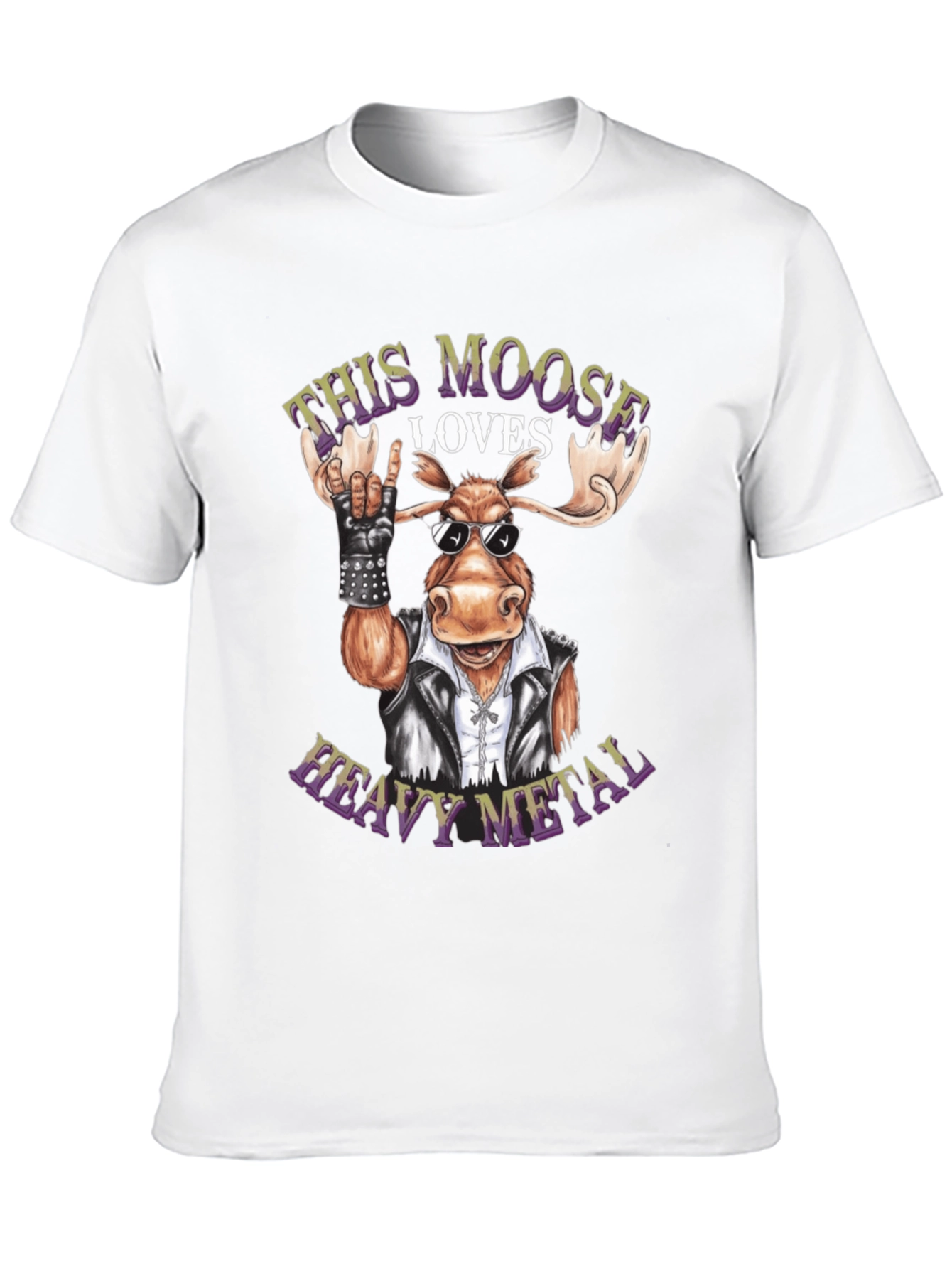 Heavy Metal Moose Graphic Tee - Rock On!
