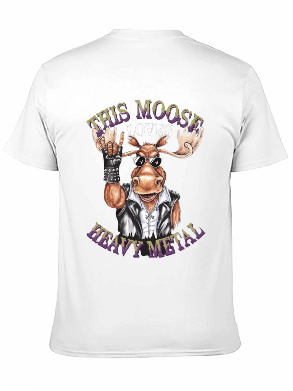 Heavy Metal Moose Graphic Tee - Rock On!