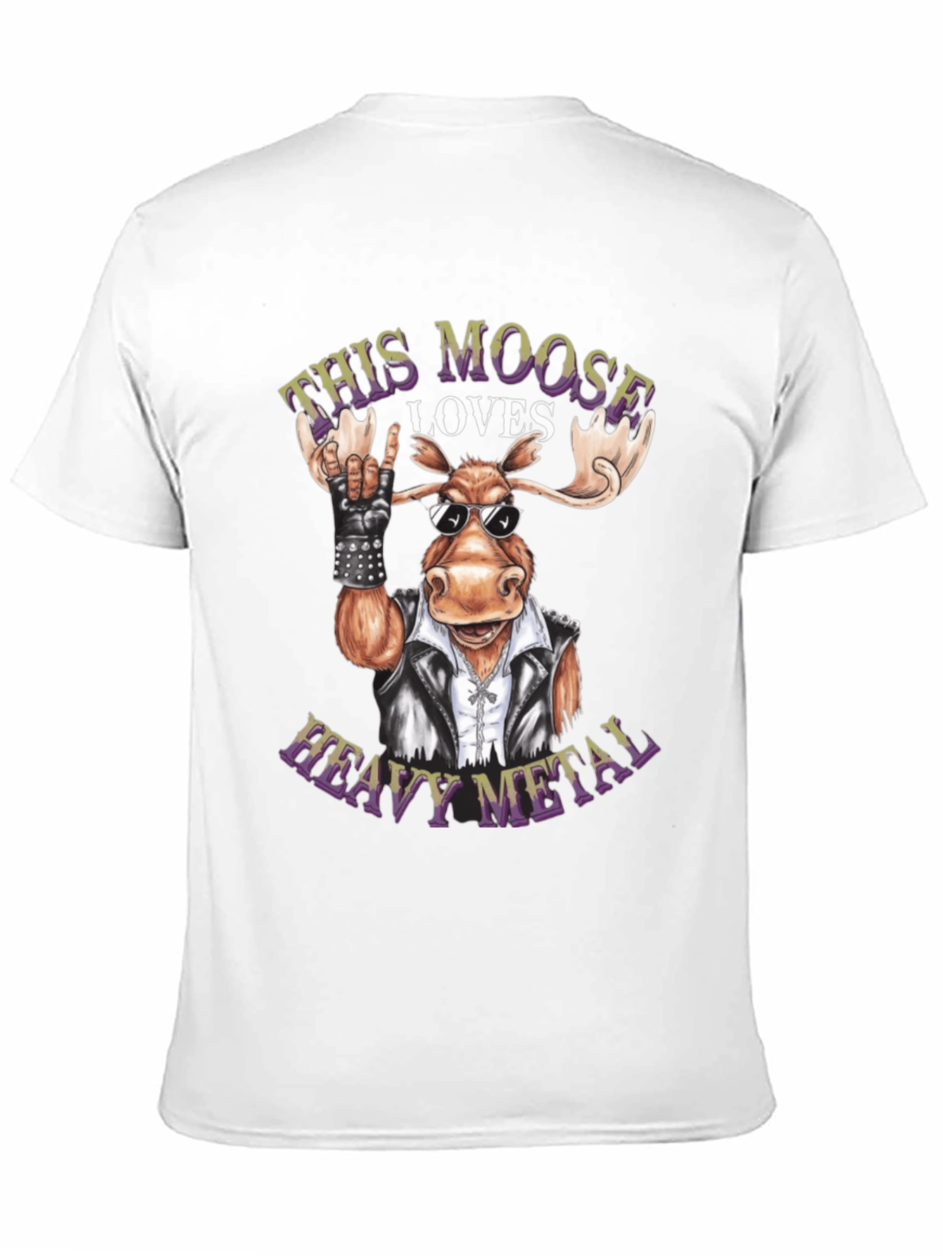 Heavy Metal Moose Graphic Tee - Rock On!