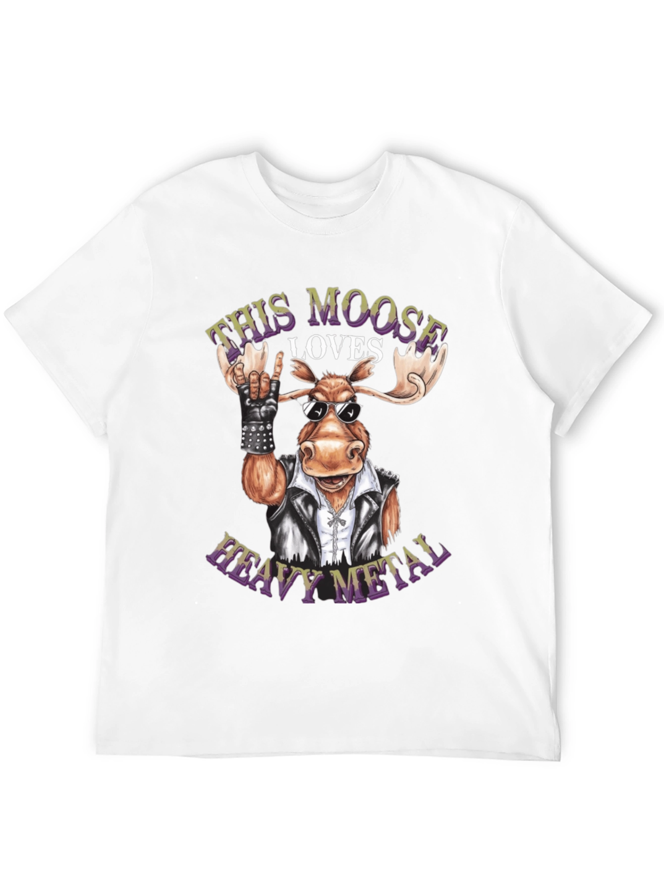 Heavy Metal Moose Graphic Tee - Rock On!
