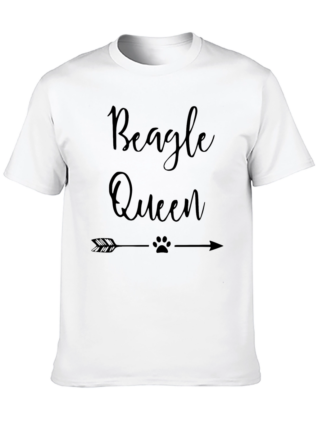 Beagle Queen Graphic Tee - Arrow Dog Lover Shirt