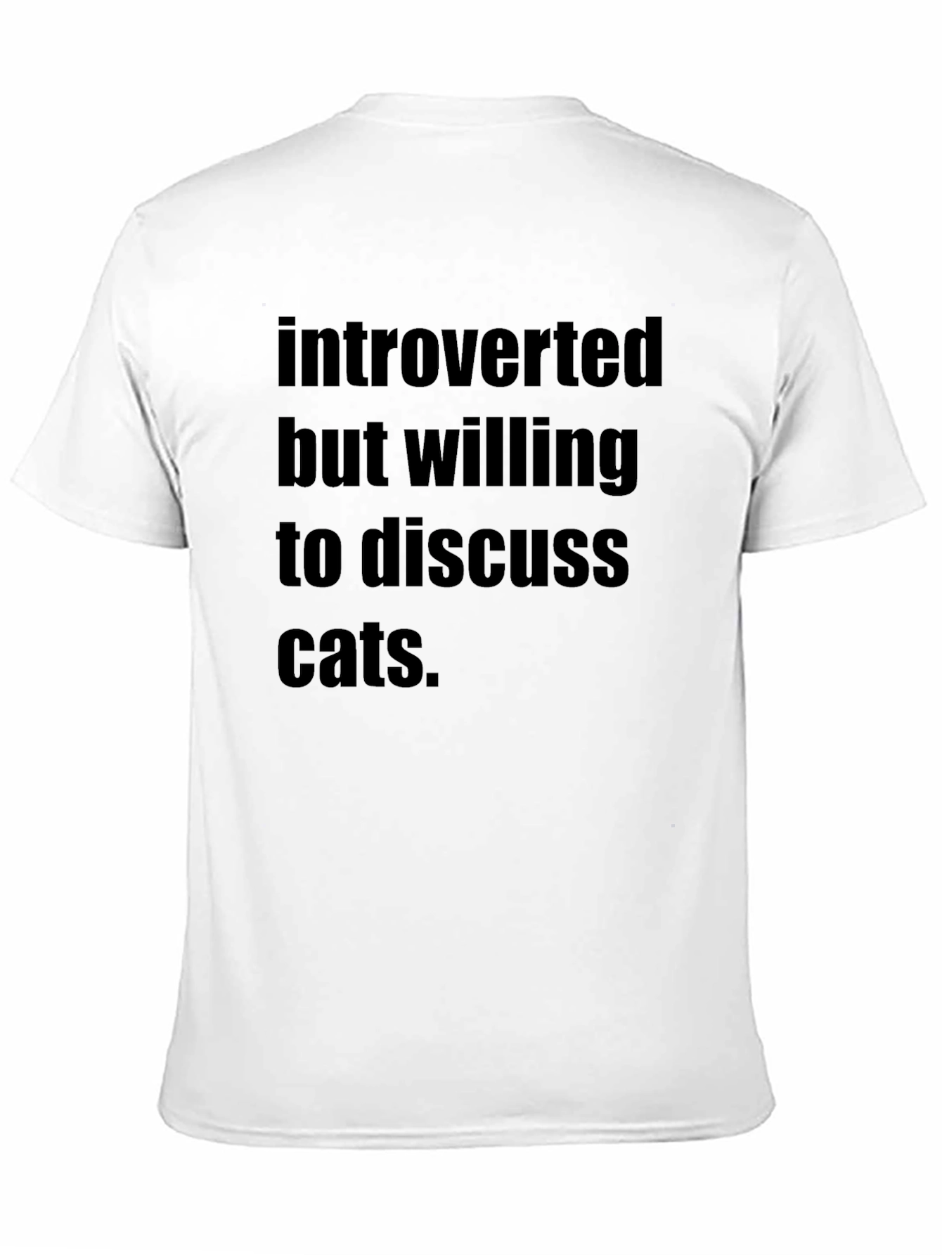 Introverted Cat Lover Tee - Funny Unisex T-Shirt