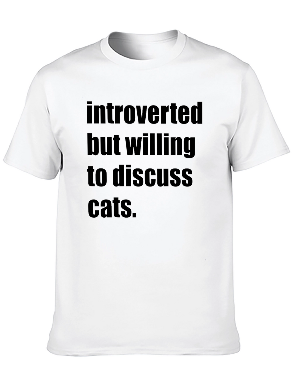 Introverted Cat Lover Tee - Funny Unisex T-Shirt