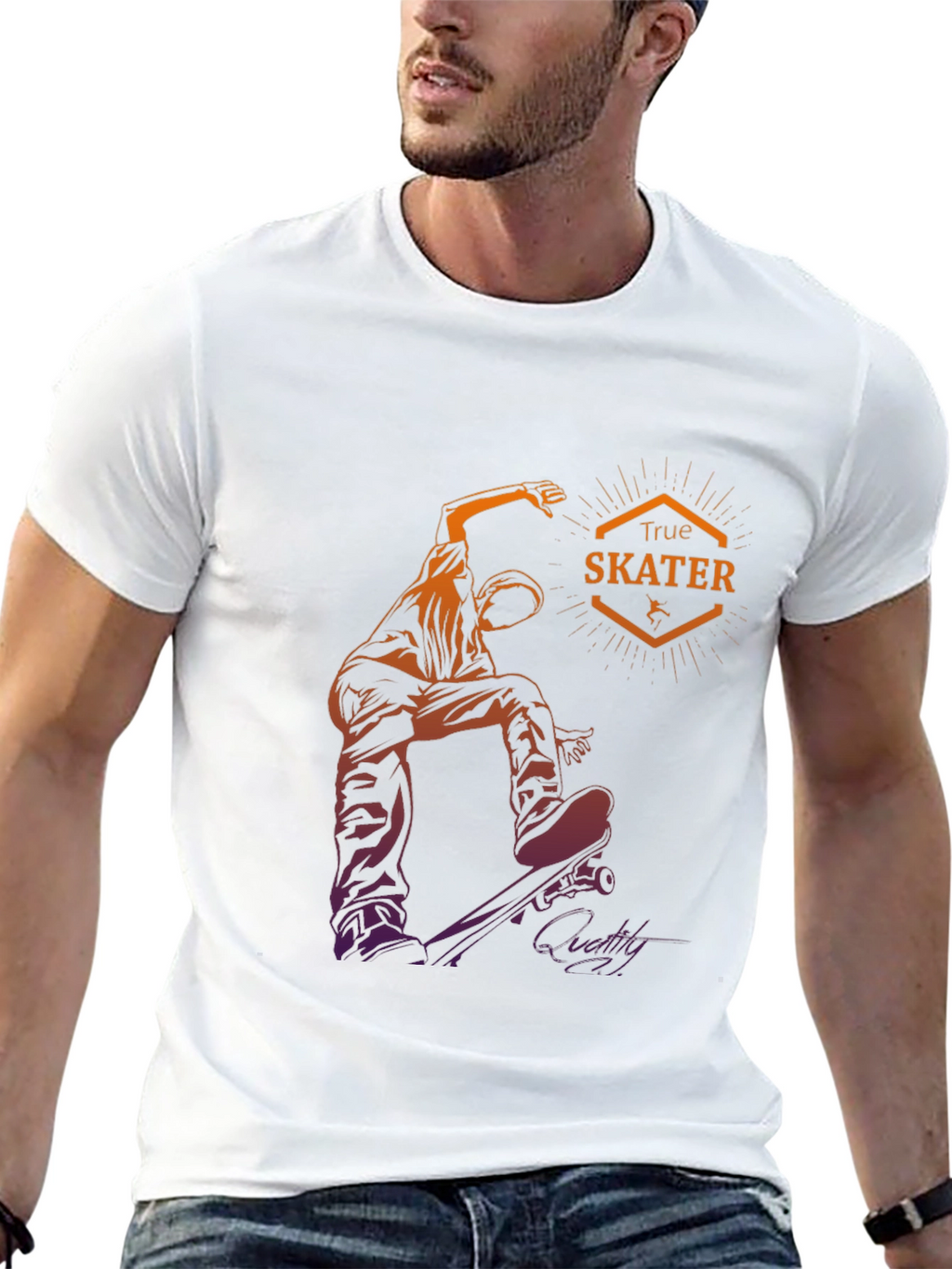 True Skater Graphic Tee - Urban Style